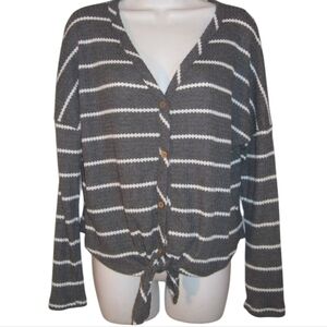 Paper Crane Tie Front Cardigan